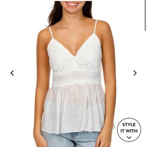 Rebellion White Smocked Top